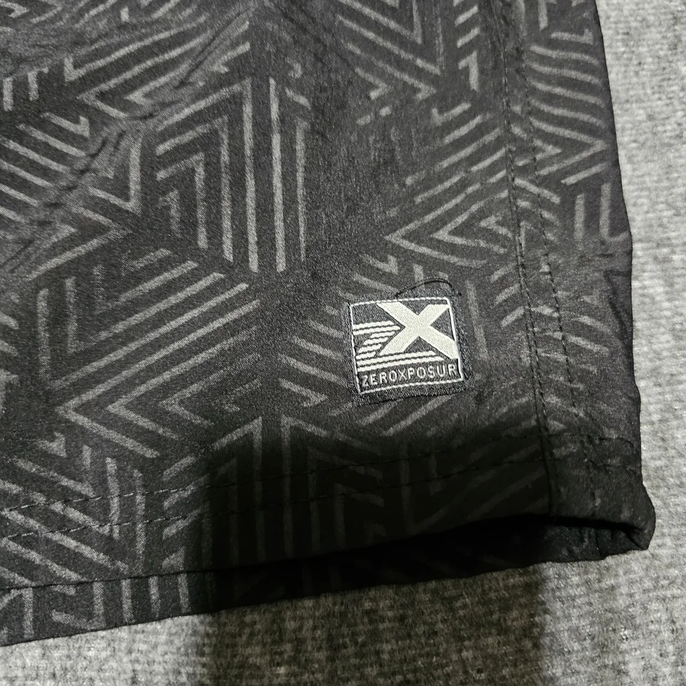 ZeroXposur Black Patterned Men's Board Shorts